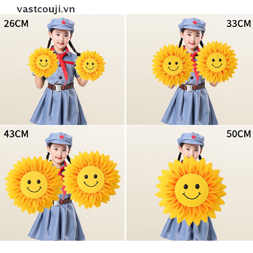 Hoa Hướng Dương Giả Bằng Lụa Cỡ Lớn Dùng Trang Trí Tiệc