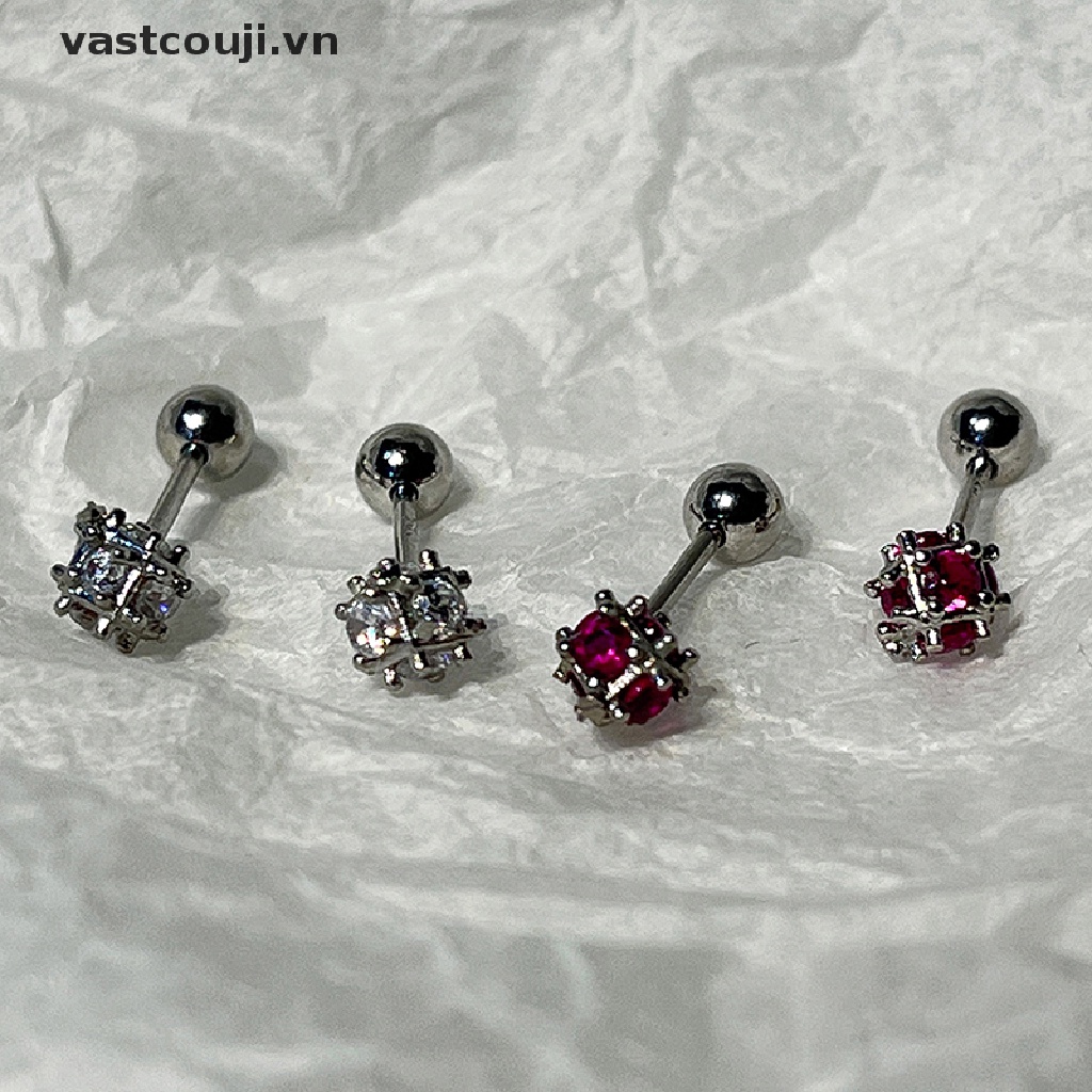 1 Đôi Khuyên Tai Nữ Đính Đá Thời Trang