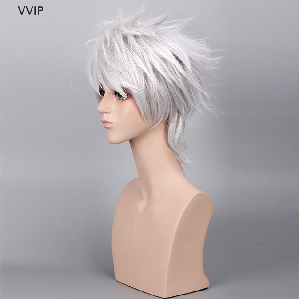 Bộ Tóc Giả Hóa Trang Nhân Vật Hatake Kakashi + Băng Đô