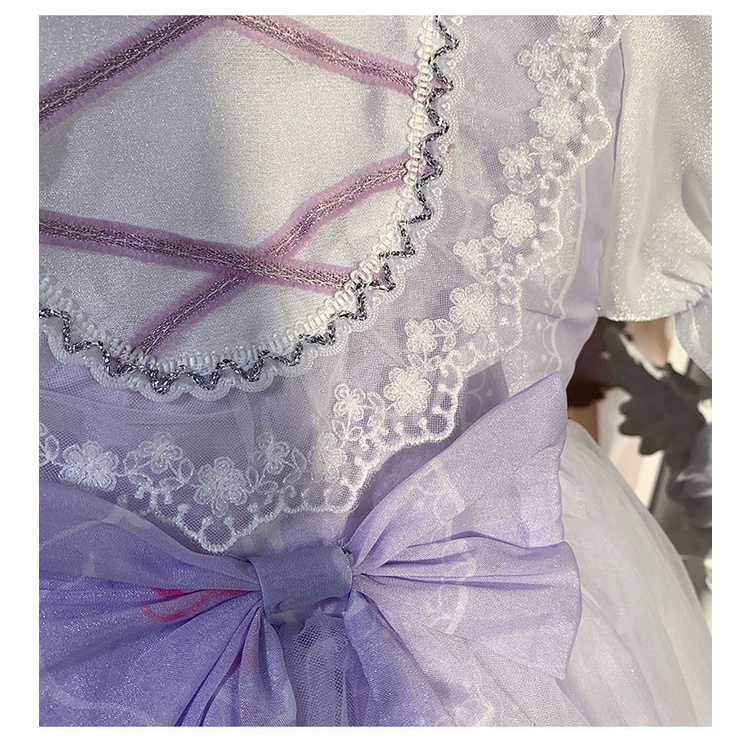 Đầm Công Chúa Lolita Tay Phồng Thời Trang Mùa Hè Kiểu Mới Dành Cho Bé Gái 2-13 Tuổi