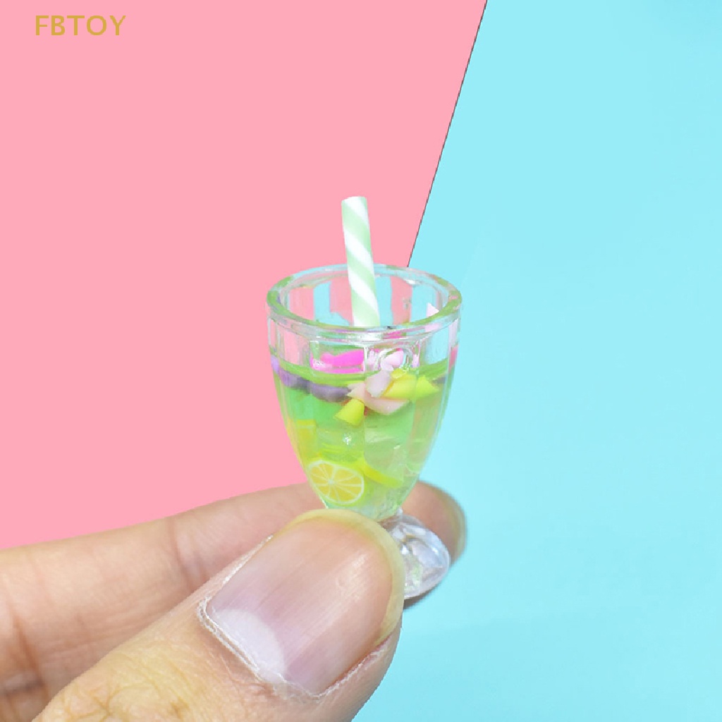 1 Ly Nước Ép Trái Cây Trang Trí Nhà Búp Bê 1 / 6