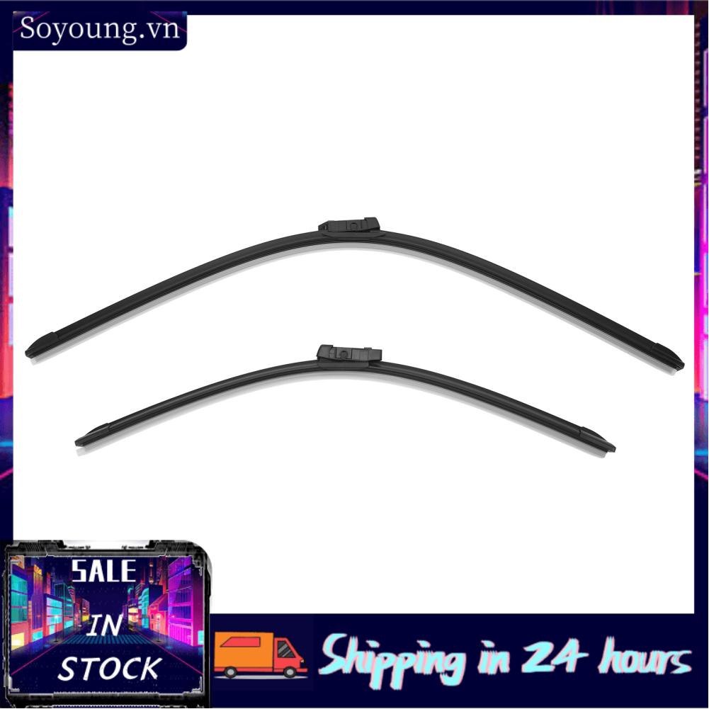 Soyoung Windscreen Wiper Blades  Waterproof Windshield Safely Driving Black Duarable for Car