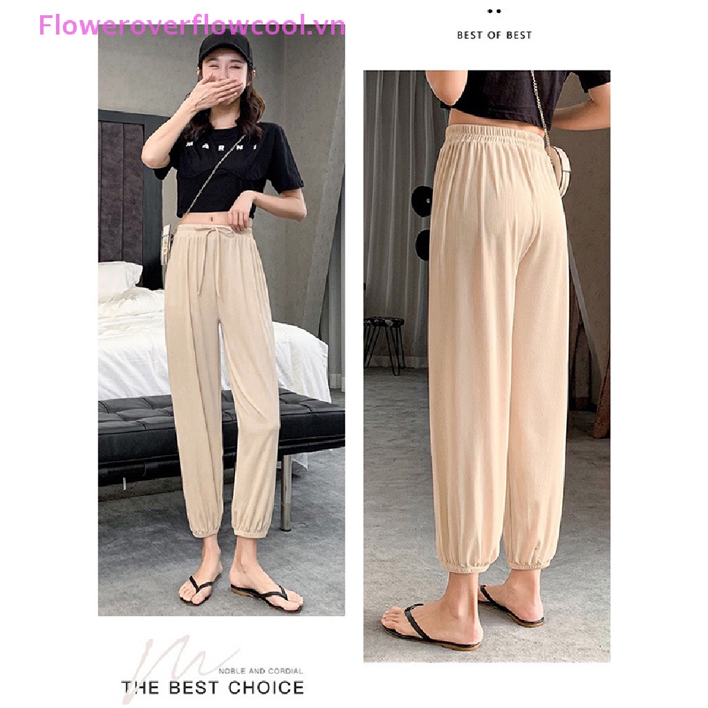 Quần Baggy Thể Thao Lưng Cao Thấm Hút Mồ Hôi Thời Trang Cho Nữ