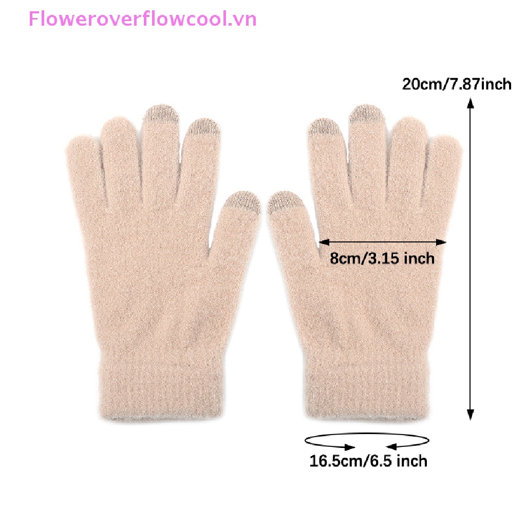 1 Đôi Găng Tay Giữ Ấm Mùa Đông Có Thể Dùng Màn Hình Cảm Ứng Dễ Thương Dành Cho Nữ
