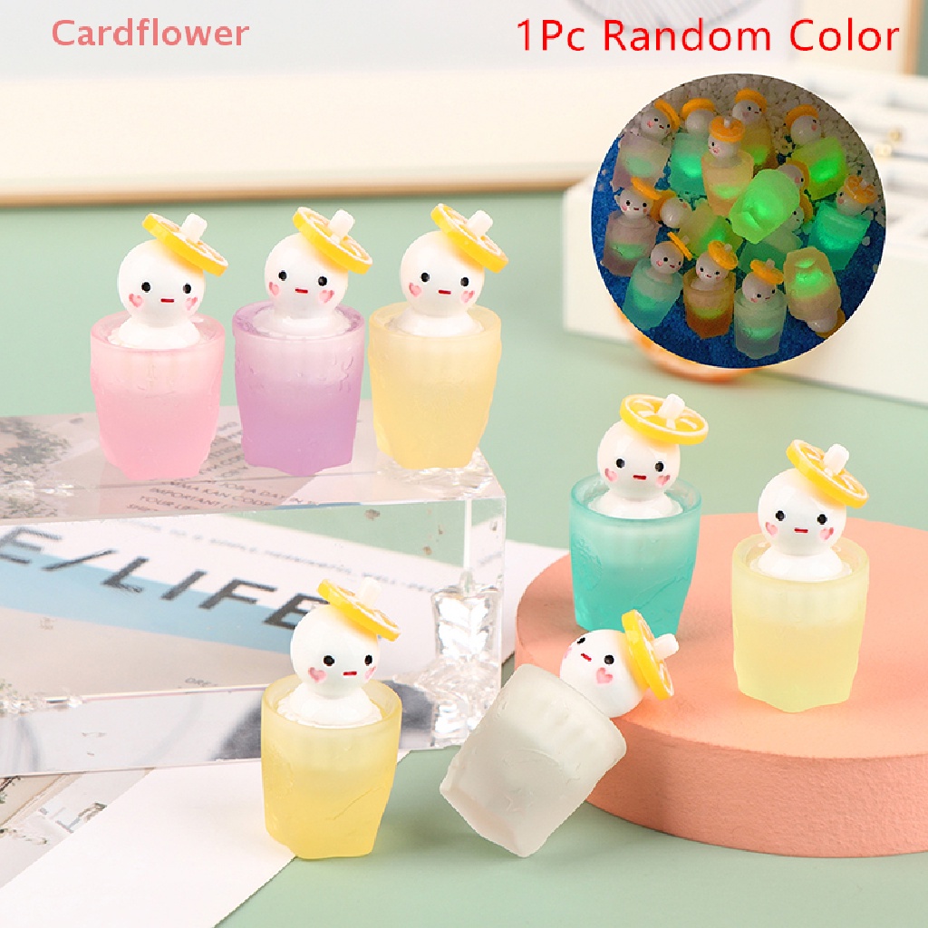 1 Đồ trang trí Ly Kem Mini Phát Quang Dùng Trang Trí Tiểu Cảnh Mới