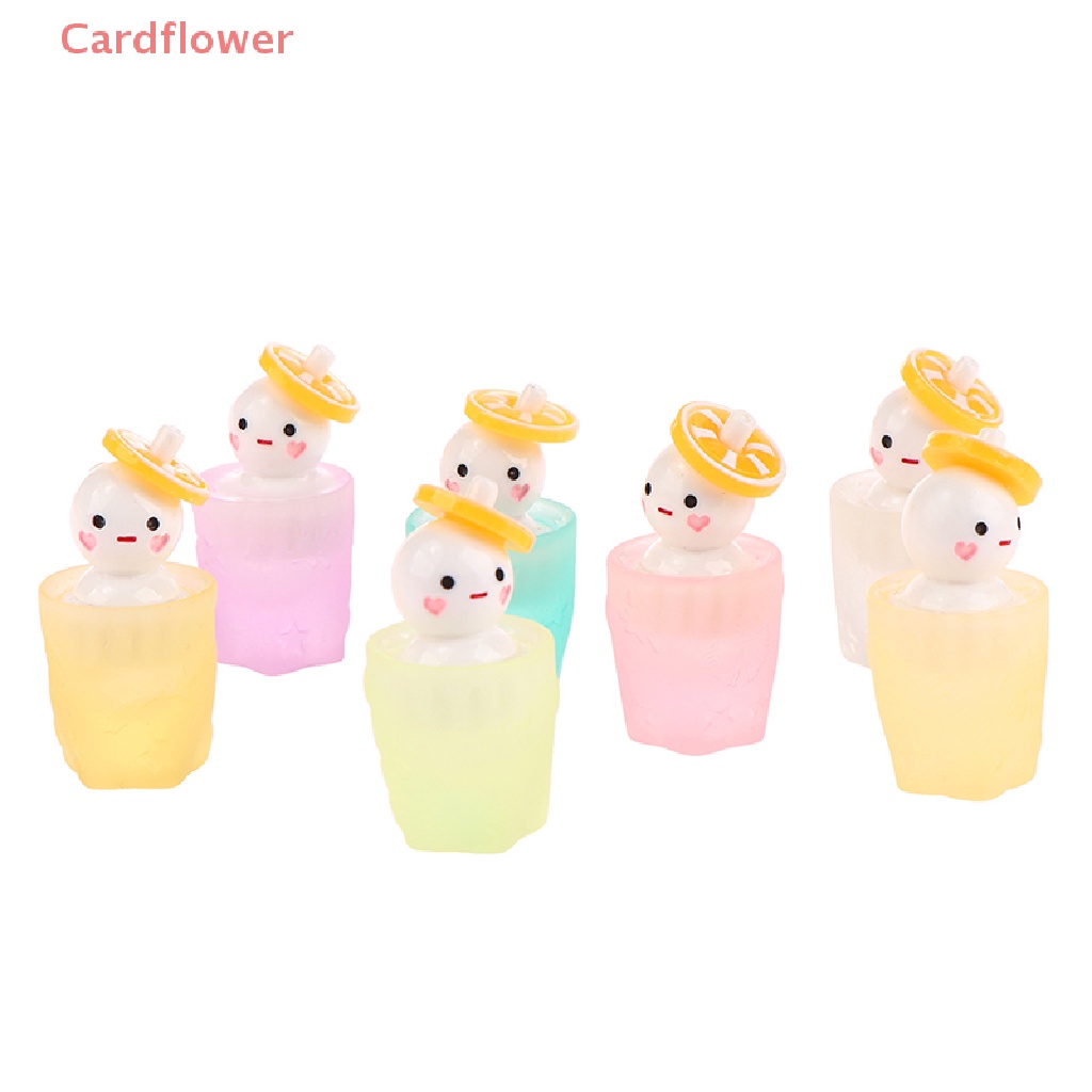 1 Đồ trang trí Ly Kem Mini Phát Quang Dùng Trang Trí Tiểu Cảnh Mới