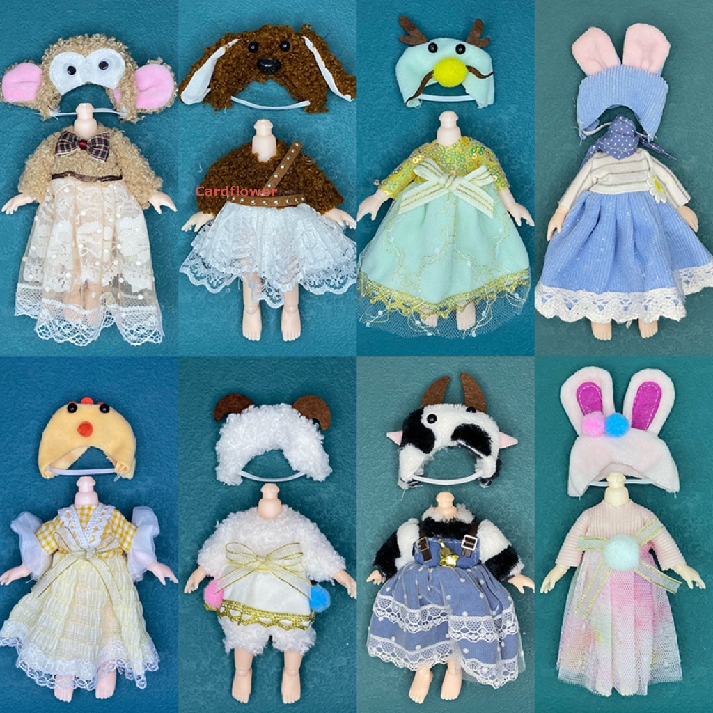 Búp Bê BJD 16CM Kèm Băng Đô Xinh Xắn Mới