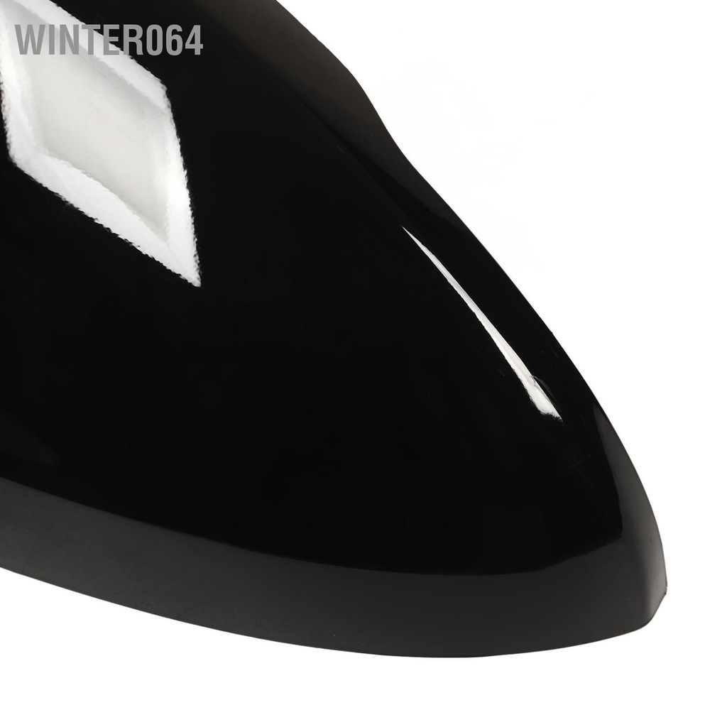 Winter064 2 Chiếc Nắp Gương Cửa Trái Phải Màu Đen Bóng Vỏ Chiếu Hậu Thay Thế Cho Chevy Cruze Mẫu 2017‑2019