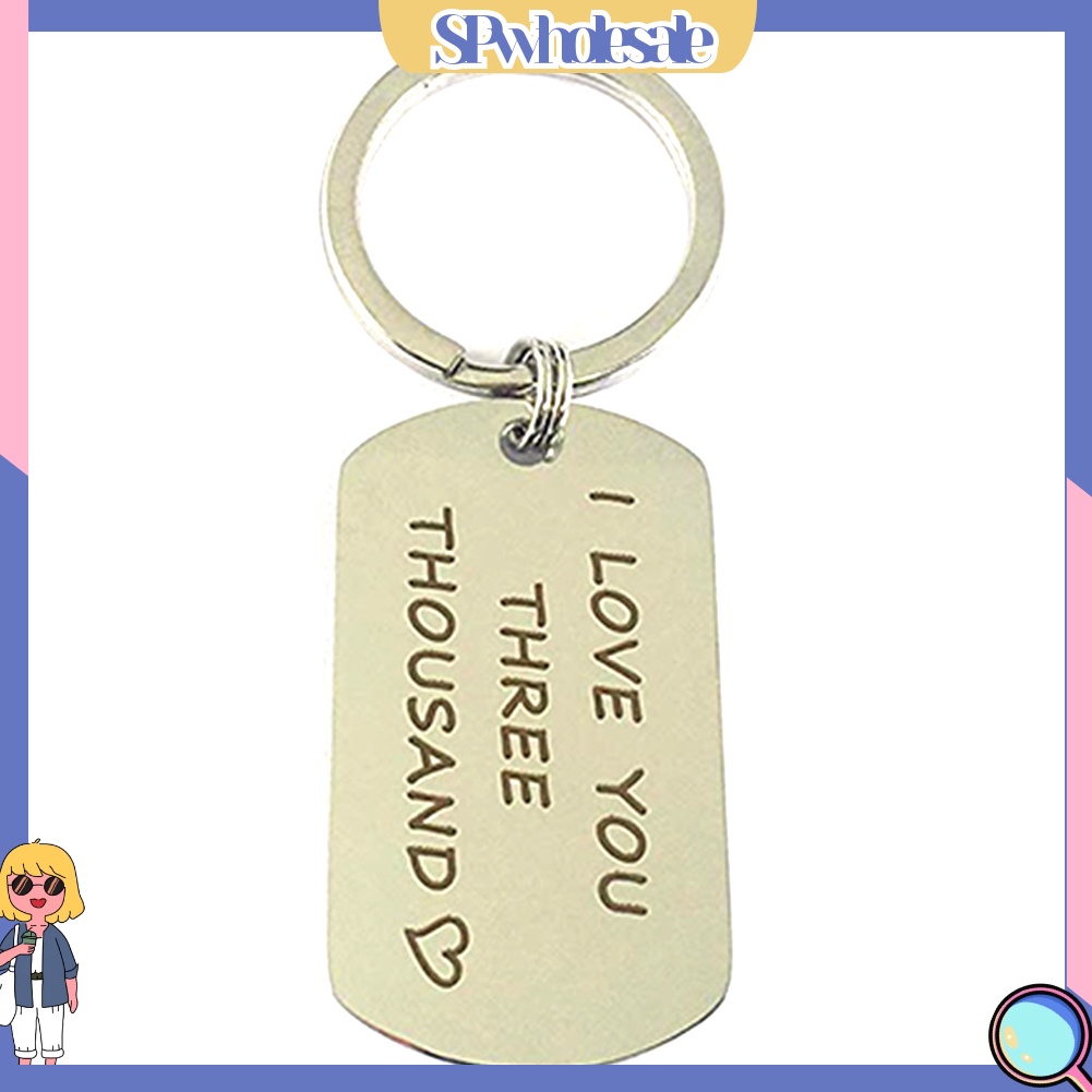 <SPwholesale> Giá Đỡ Chìa Khóa Bằng Thép Không Gỉ I Love You Three Thousand