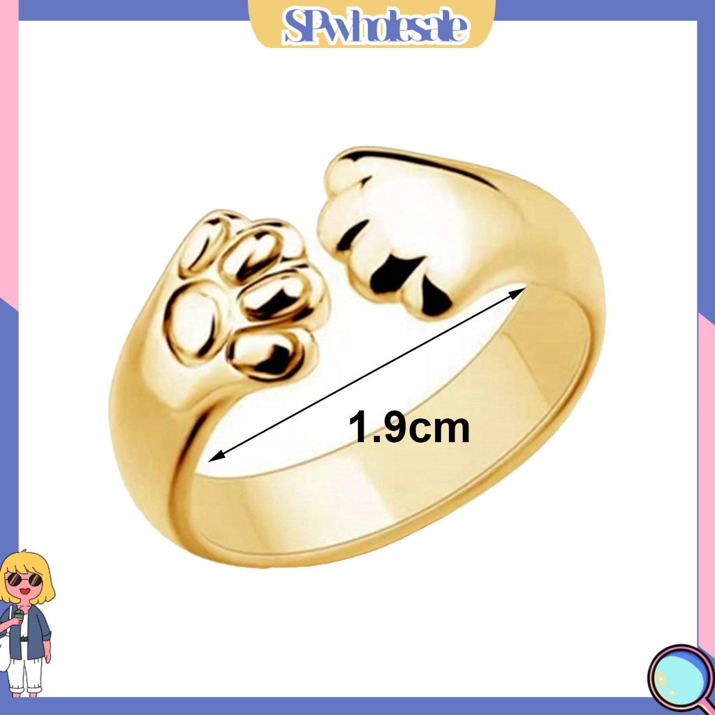 <SPwholesale> Nhẫn Hở Trang Sức Sáng Có Thể Điều Chỉnh Được Sử Dụng Hàng Ngày