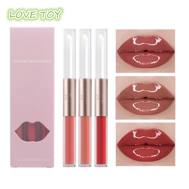 Set 3 Son Kem Hai Đầu Dưỡng Ẩm Chống Dính Cốc Hiệu Quả