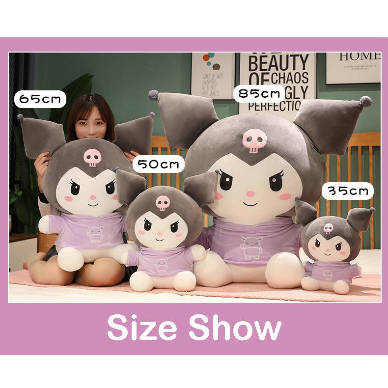 Thú Nhồi Bông Hình Sanrio Kuromi SY2 Dễ Thương Cho Bé YS2