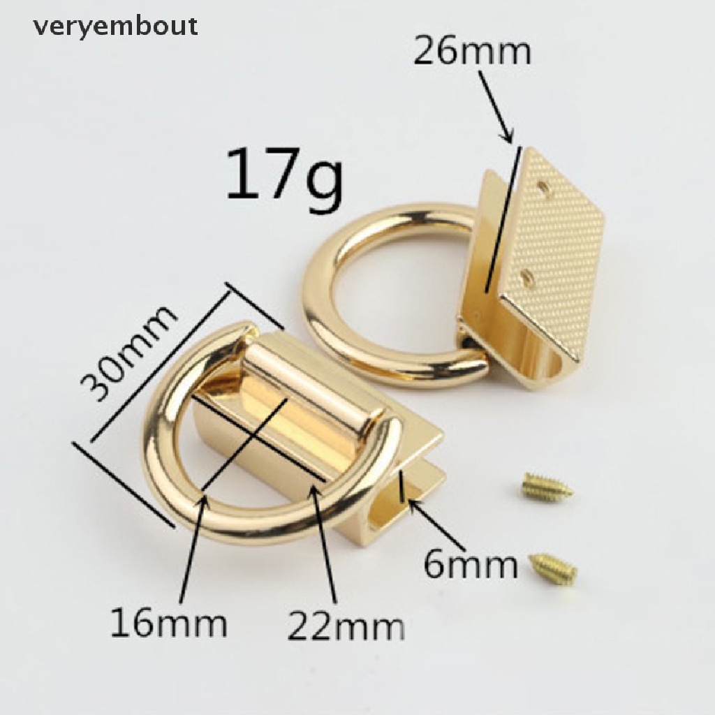 Khóa Cài Kim Loại Treo Cạnh Túi Xách Da DIY