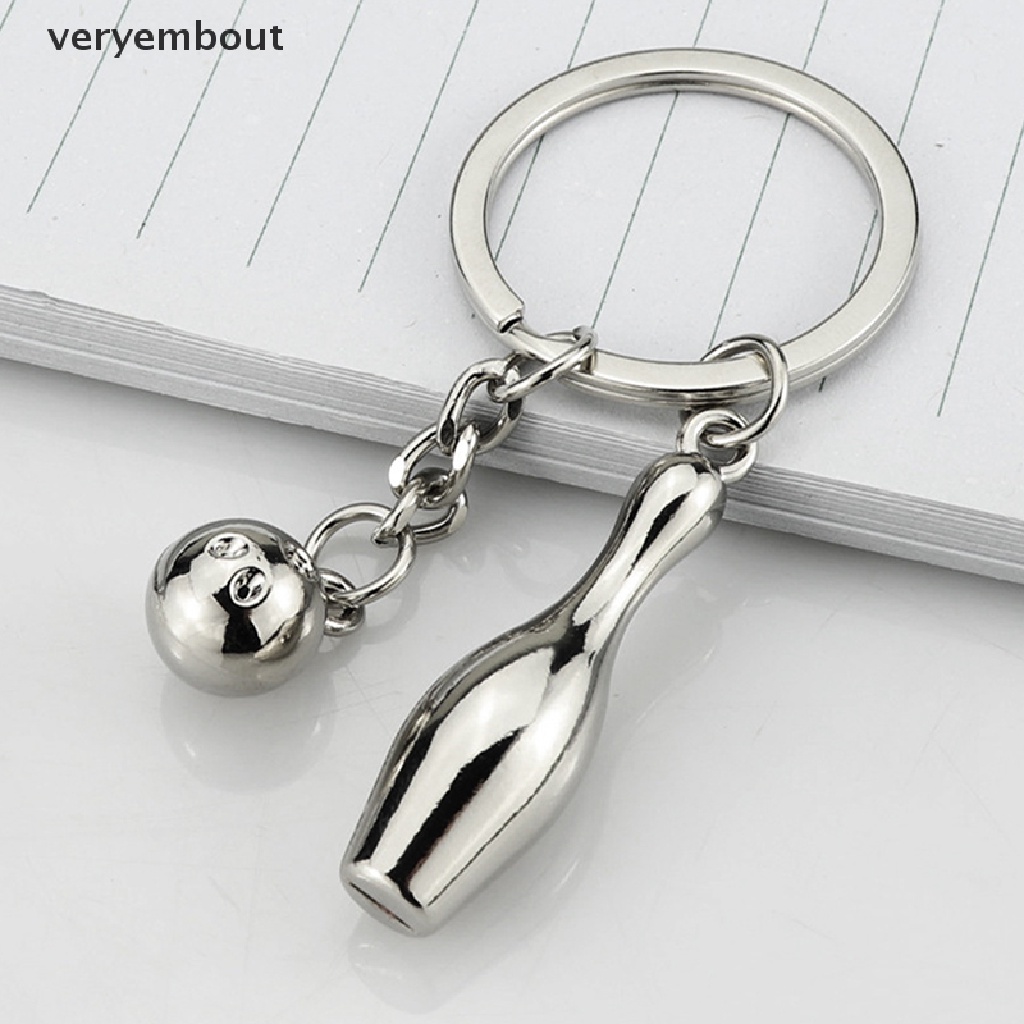 Móc Khóa Hình Quả Bóng Bowling Bằng Hợp Kim Sáng Tạo