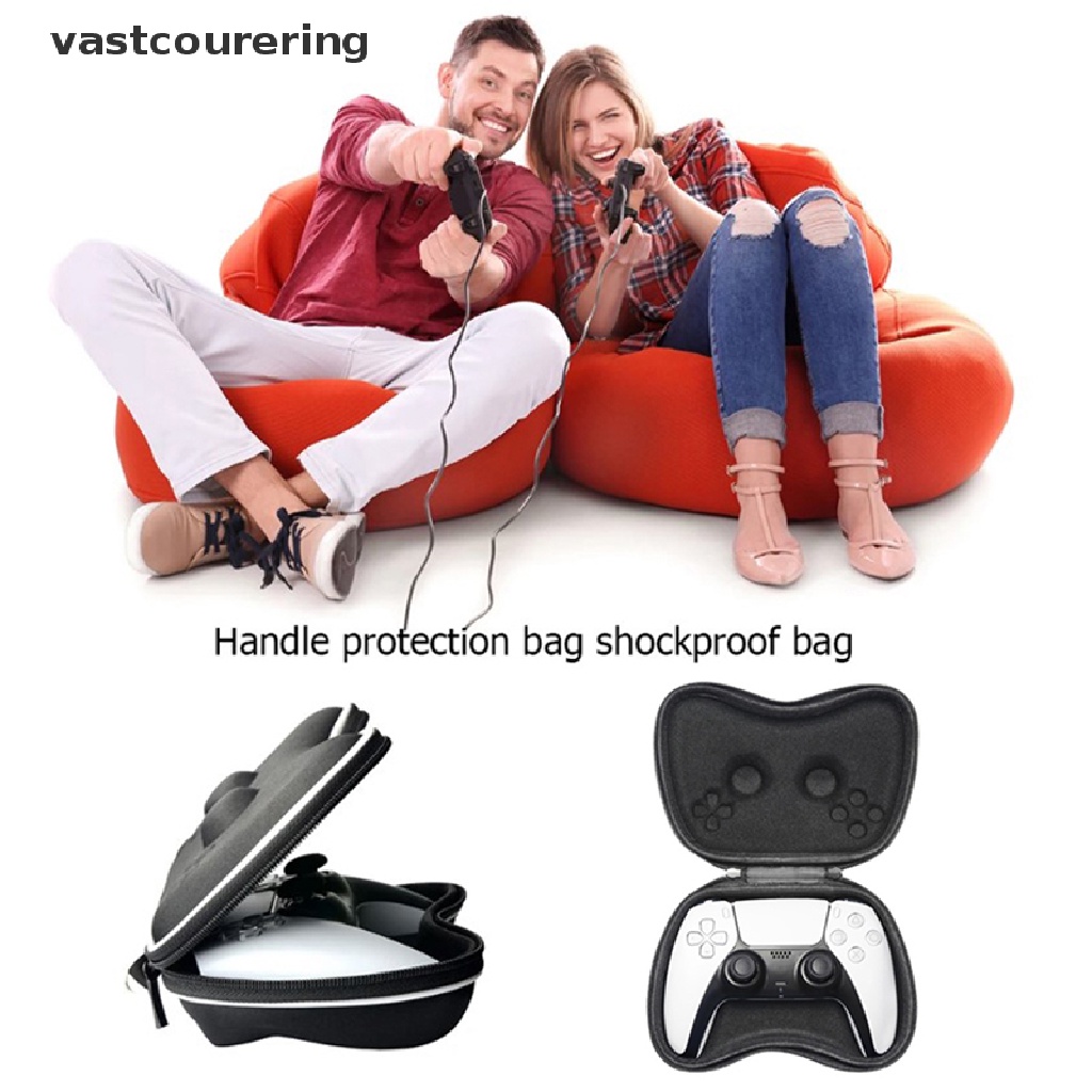 Túi Đựng Tay Cầm Chơi Game Bằng EVA Cứng Chống Sốc &amp; Bụi Có Dây Cho Playstation 5 / PS5 2023