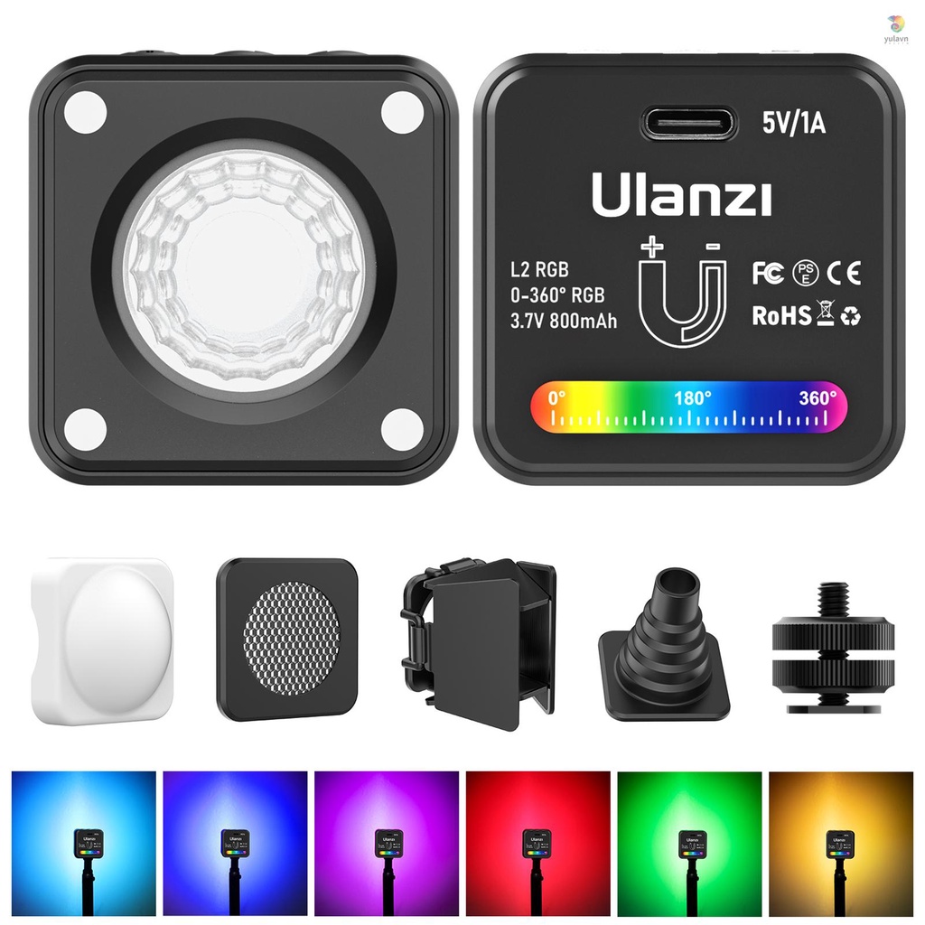 Đèn LED Mini Ulanzi L2 1111 Có Thể Điều Chỉnh Ánh Sáng