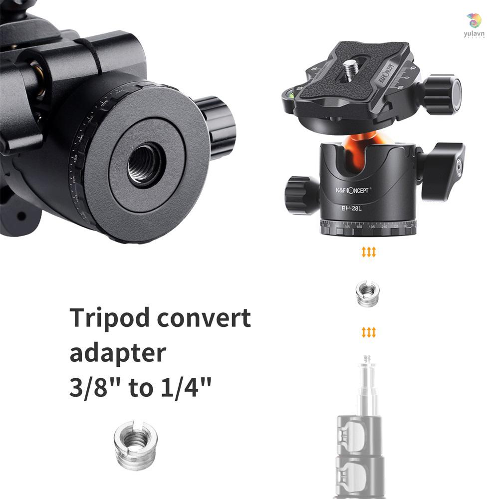 Bộ Chuyển Đổi Đầu Bi BH-28L 28mm Với Vít 1 / 4 Inch Tháo Gỡ Nhanh Bằng Hợp Kim Nhôm Tải Trọng 10kg / 22lbs