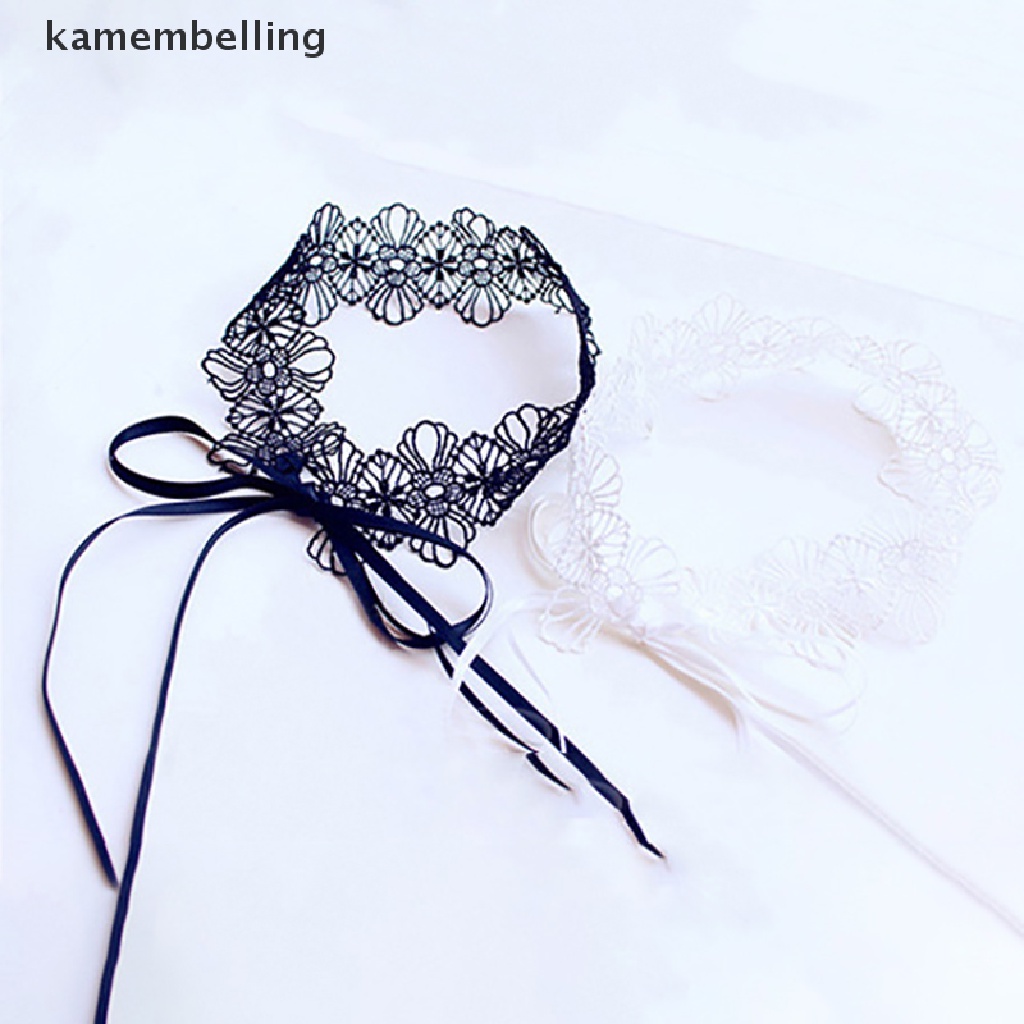 Kamembelling Vòng Cổ Choker Ren Dễ Thương Có Thể Tháo Rời Phong Cách Gothic Ngọt Ngào Cho Nữ