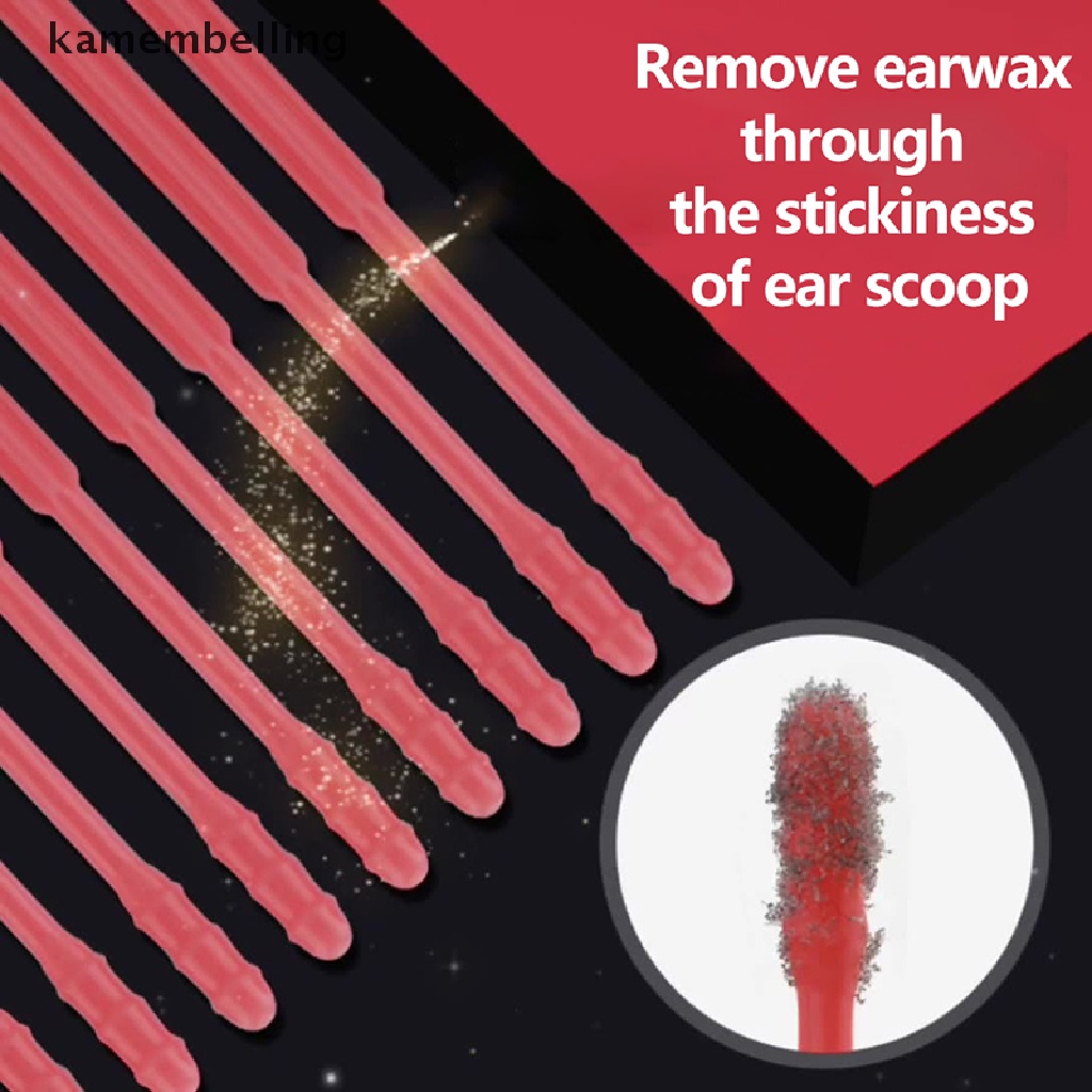 Kamembelling Set 20 Tăm Bông Dạng Xoắn Ốc Dùng Một Lần