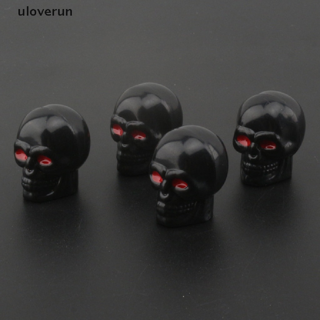 Nắp Van Bánh Xe Hơi / Xe Máy Bằng Hợp Kim ABS Hình Đầu Lâu Độc Đáo