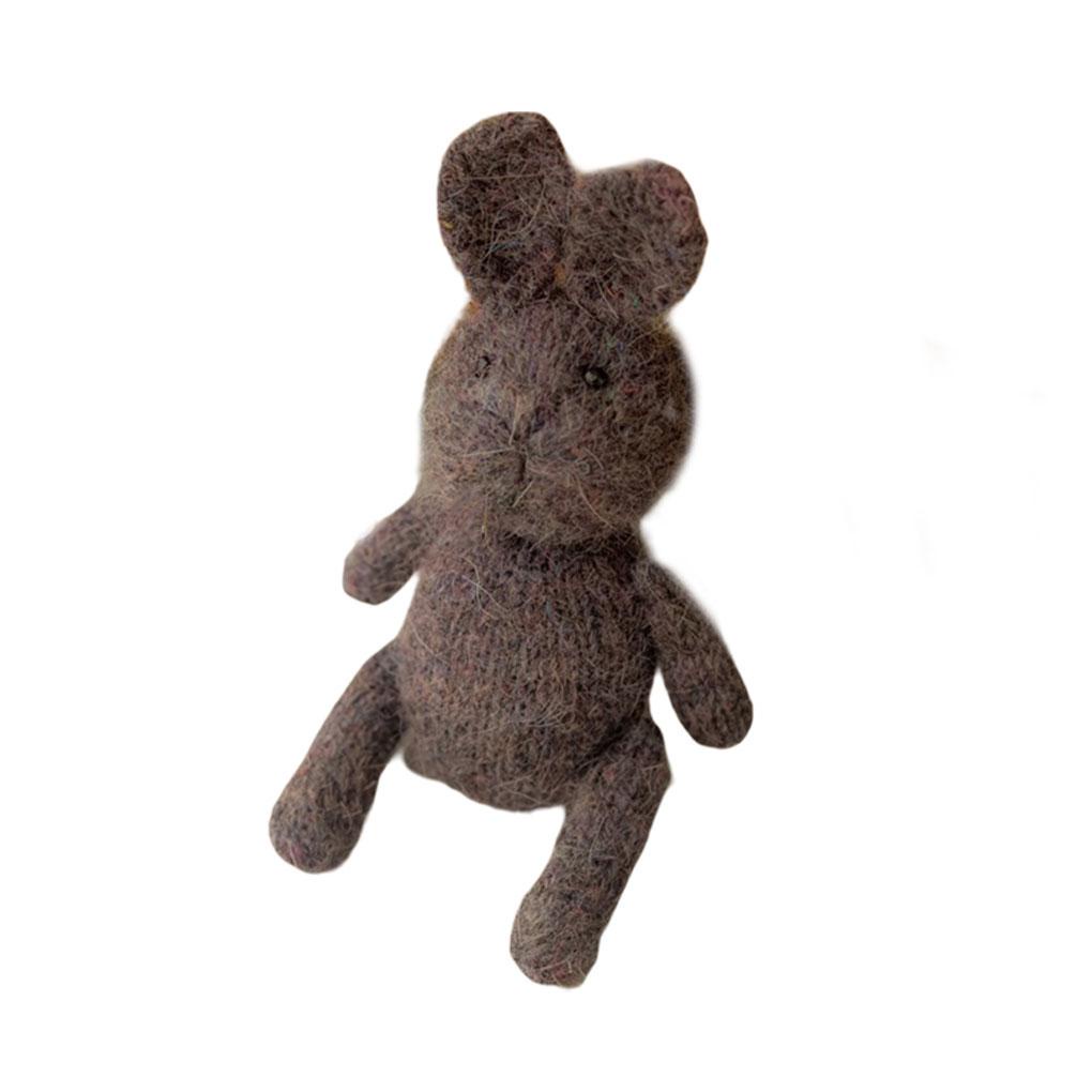 Búp Bê Thỏ Hoạt Hình Bằng Len Dệt Kim Thủ Công Thân Thiện Với Da Dùng Làm Phụ Kiện Chụp Ảnh Cho Bé Sơ Sinh