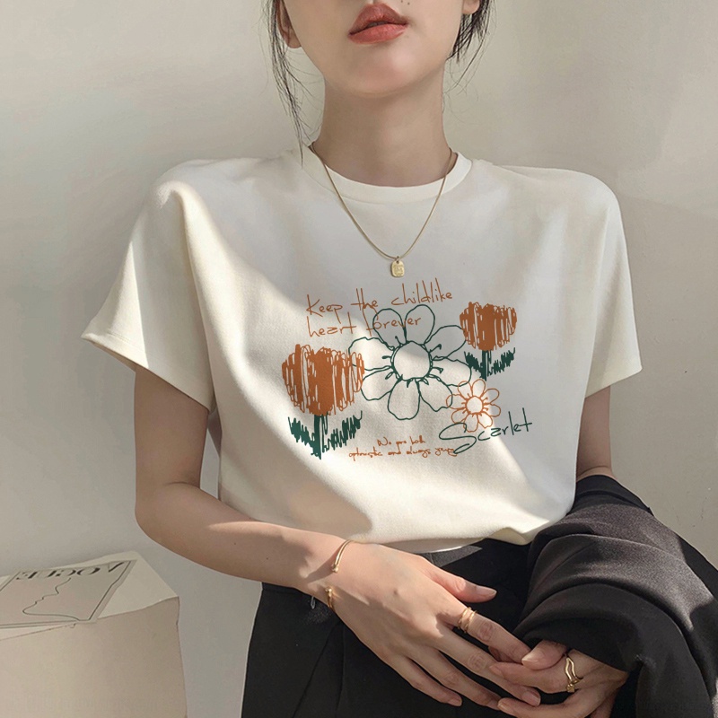 NRVP Áo Thun 100% Cotton Tay Ngắn Phong Cách Hàn Quốc Mới