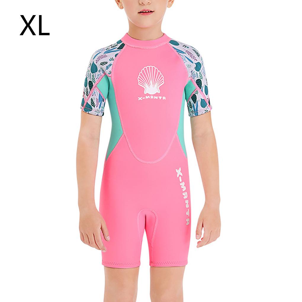 Bộ Đồ Lặn Gồm Áo Liền Quần Ngắn Tay Dày 2 5MM Chất Liệu Cao Su Tổng Hợp Cho Bé