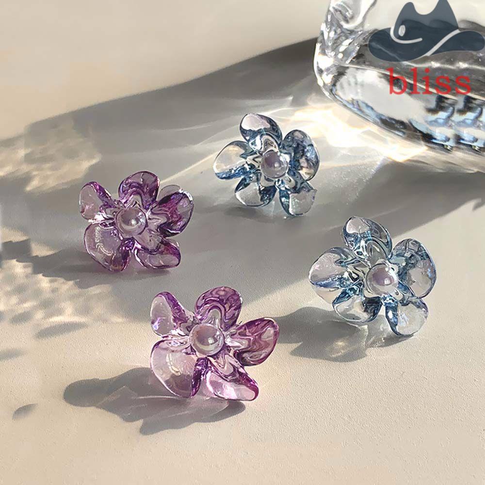 Khuyên Tai Acrylic Hình Hoa Ngọt Ngào Thời Trang Cho Nữ