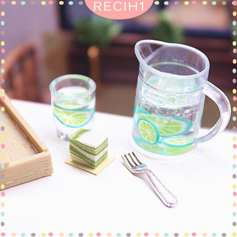 Set 5 Món Đồ Chơi Thức Ăn / Nước Uống Trang Trí Nhà Búp Bê Tỉ Lệ 1 / 12