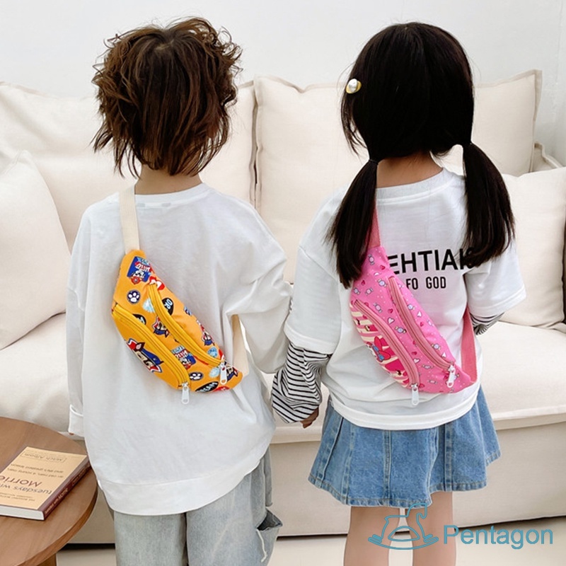 Túi Đeo Chéo In Họa Tiết Hoạt Hình Dễ Thương Phong Cách Hàn Quốc