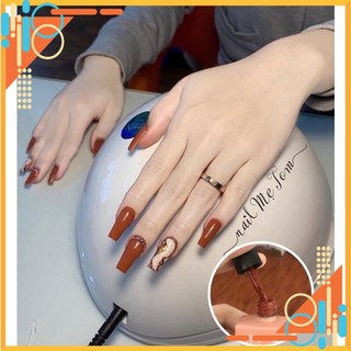 Sơn gel hot màu cam đất siêu tôn da - Shop Hoài Nail