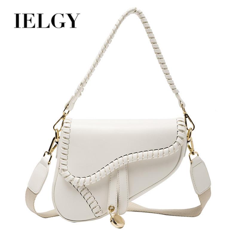Ielgy Túi Xách Đeo Vai Màu Trơn Đơn Giản Thoải Mái Hợp Thời Trang Phong Cách Hàn Quốc Cho Nữ