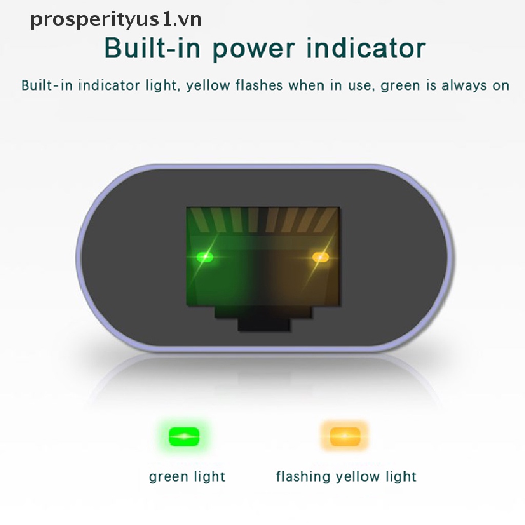 Giắc Chuyển Đổi USB Type C 3.1 RJ45 prosperityus1 Chất Lượng Cao