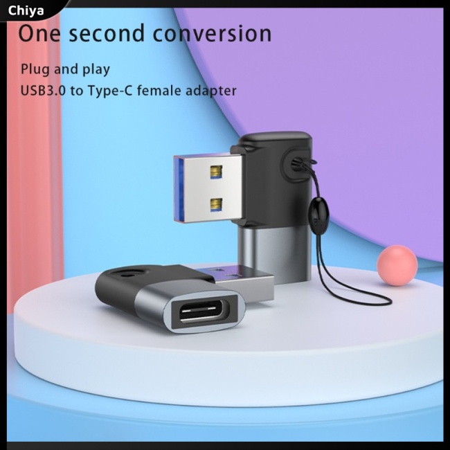 Đầu Chuyển Đổi Usb 3.0 Type-c Góc 90 Độ Chuyên Dụng Cho Laptop / Máy Tính Bảng / Điện Thoại Di Động