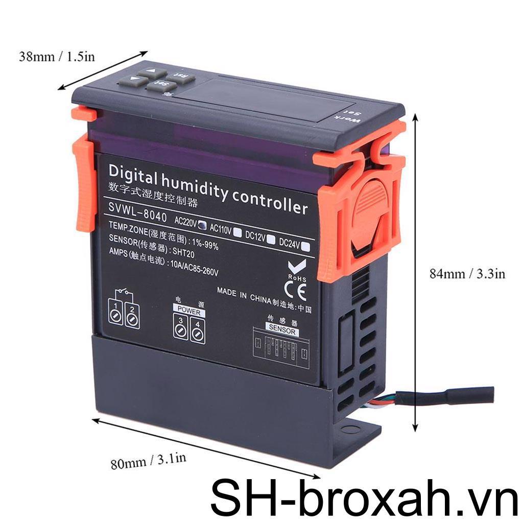 Bộ Điều Khiển Độ Ẩm Không Khí 220V HM-40 1% - 99% RH