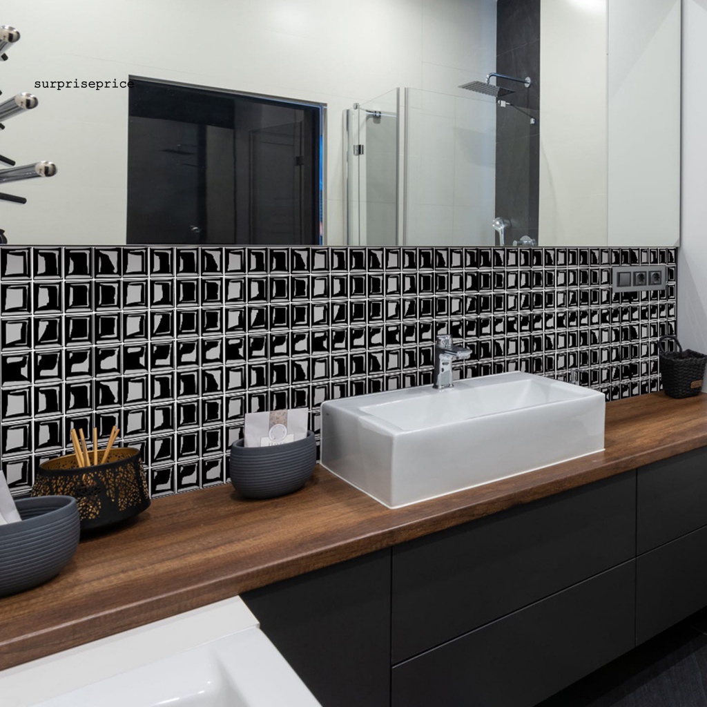 Bộ 10 Miếng Dán Tường 3D Bằng PVC Chống Nước Dùng Trang Trí Nhà Cửa