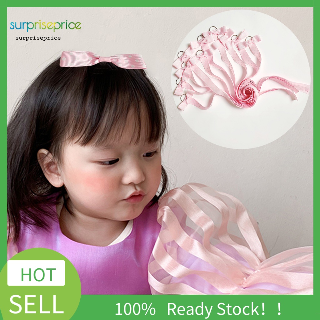 Set 5 Giá Đỡ Nơ Cài Tóc Nhiều Màu Sắc Dùng Tại Nhà