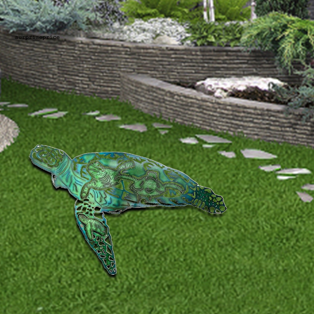 Phụ Kiện Treo Tường Trang Trí Hình Rùa Biển Bằng Kim Loại Chống Biến Dạng