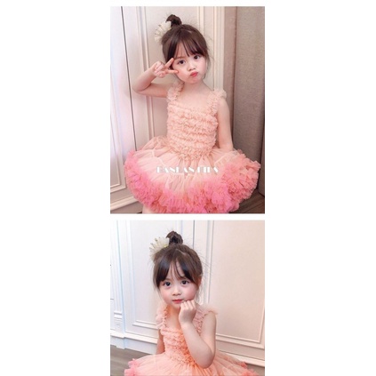 Váy tutu Công Chúa Màu Sắc Bánh Kem Phong Cách Mới Năm 2023 Cho Bé Gái 6 Tuổi