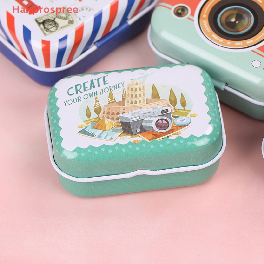 Hanprospree > Hộp Đựng Trang Sức / Tiền Xu Mini Hình Chữ Nhật Nhỏ Gọn Ngẫu Nhiên Tốt