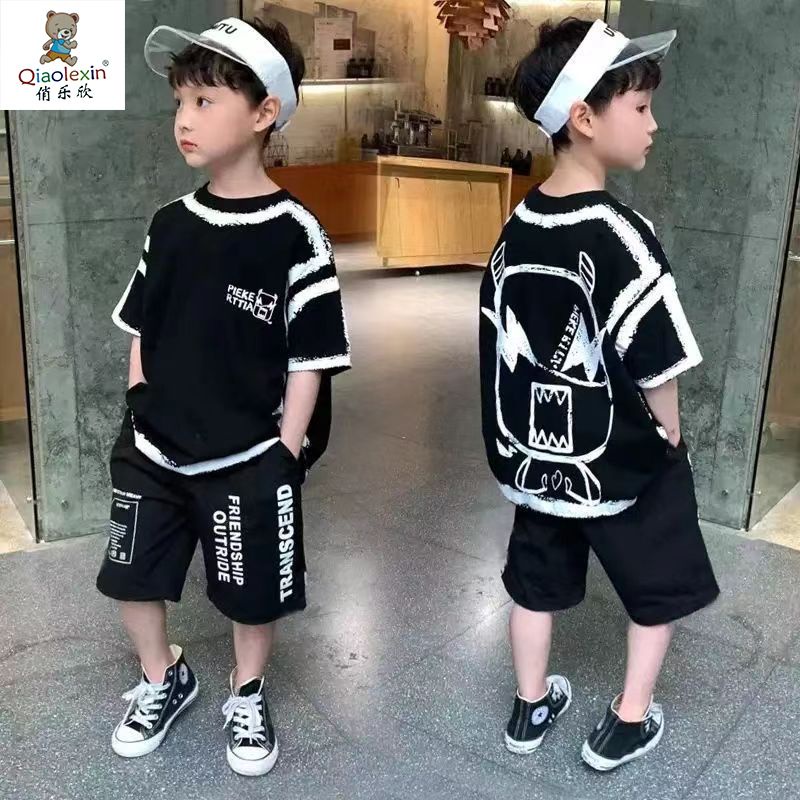 Bộ Đồ Ngắn Tay Thiết Kế Mới Thời Trang Mùa Hè Hàn Quốc 2023 Dành Cho Bé Trai