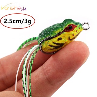 Mồi câu cá giả hình ếch sấm sét mềm 2.5cm / 3.2g