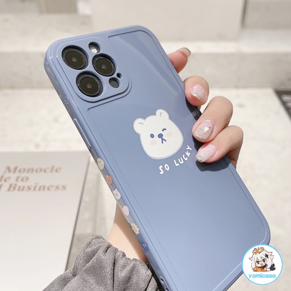 Ốp Điện Thoại Cho Iphone 11 14 Pro Max Bóng Chống Nước Màu Xanh Dương Đơn Giản Cho Iphone 7Plus 8Plus XS Max/11 Pro Max/12/12 Pro Max/13/13 Pro/13 Pro Max /14/14 Pro/14 Plus