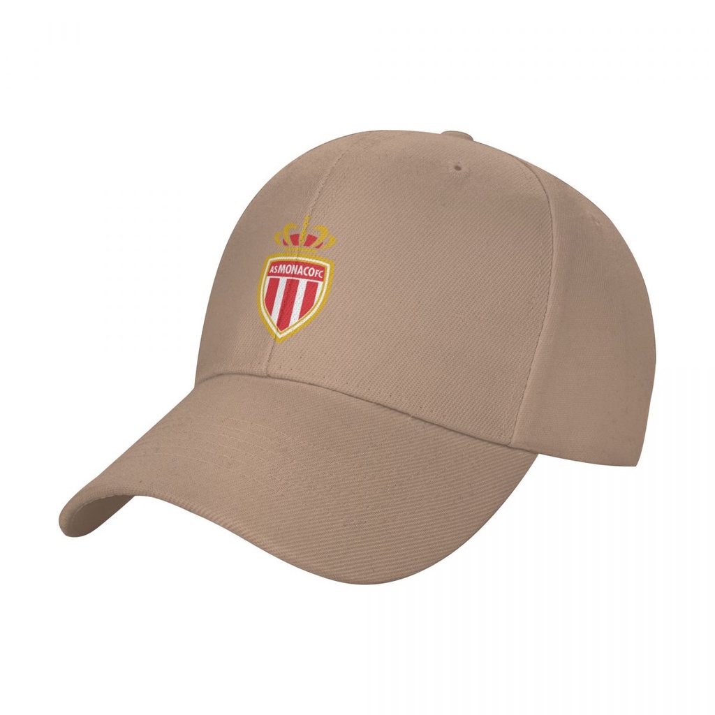 AS Monaco FC logo Màu Trơn Cong Vành Mũ Bóng Chày Cong Vành Mũ Mũ Nam Nữ Cùng Phong Cách Thể Thao Ng
