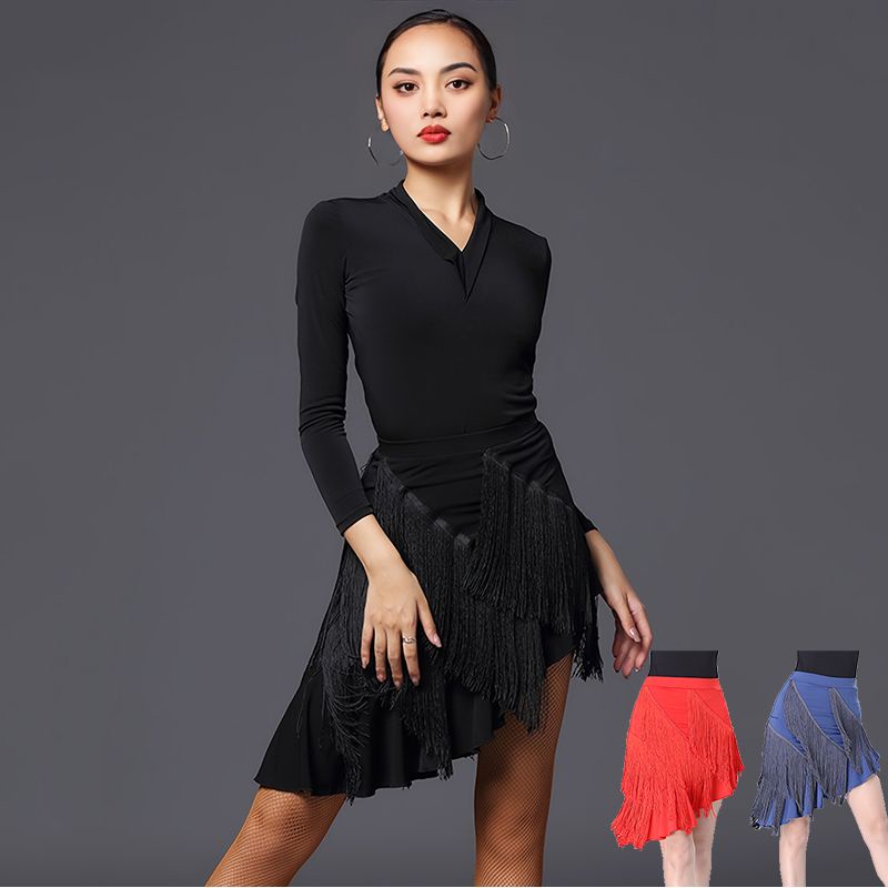 Chân Váy Khiêu Vũ latin Phối Tua Rua Thời Trang Cho Nữ 8.18