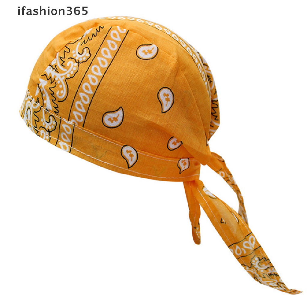 Mũ Trùm Đầu Kiêm Khăn Choàng Cổ Bằng Cotton In Họa Tiết Durag Thời Trang Cho Nam Và Nữ ifashion365