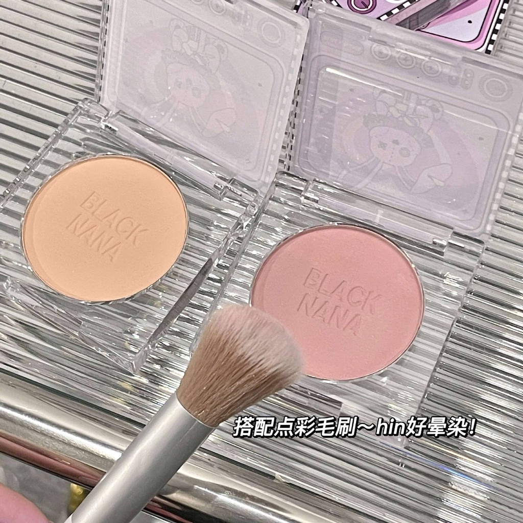 Đen Phấn Má Hồng Đơn Sắc Thỏ Hơi Nước Lâu Trôi