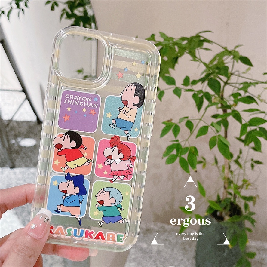 Ốp Điện Thoại Mềm Trong Suốt In Hình Cậu Bé Bút Chì Shin Cho iPhone 14 13 12 11 Pro Max 7 8 6 Plus SE2020 X XR Xs Max