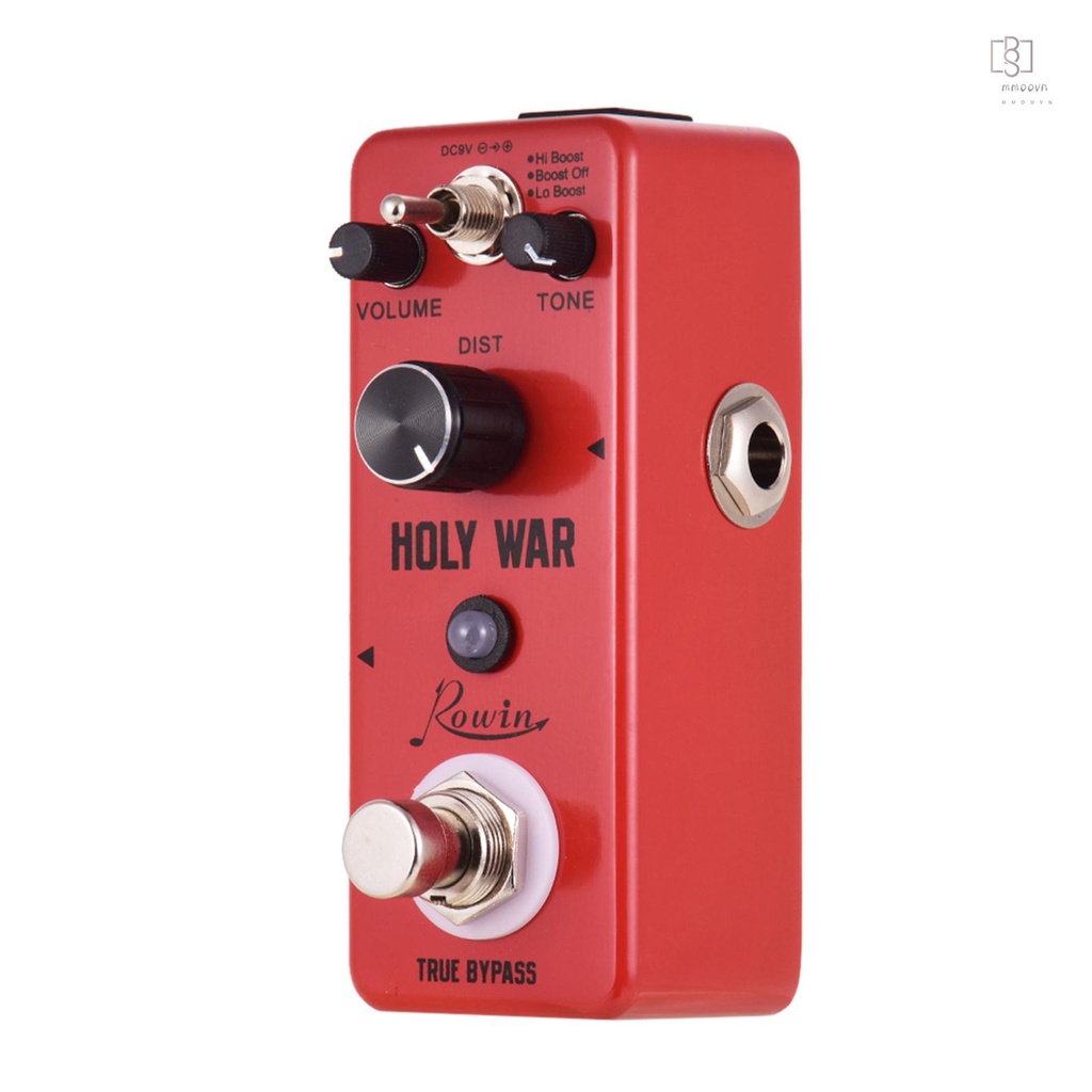 Hot!♫ Bàn Đạp Tạo Hiệu Ứng Đàn Guitar 3 Chế Độ Bằng Hợp Kim Nhôm Rowin HOLY WAR