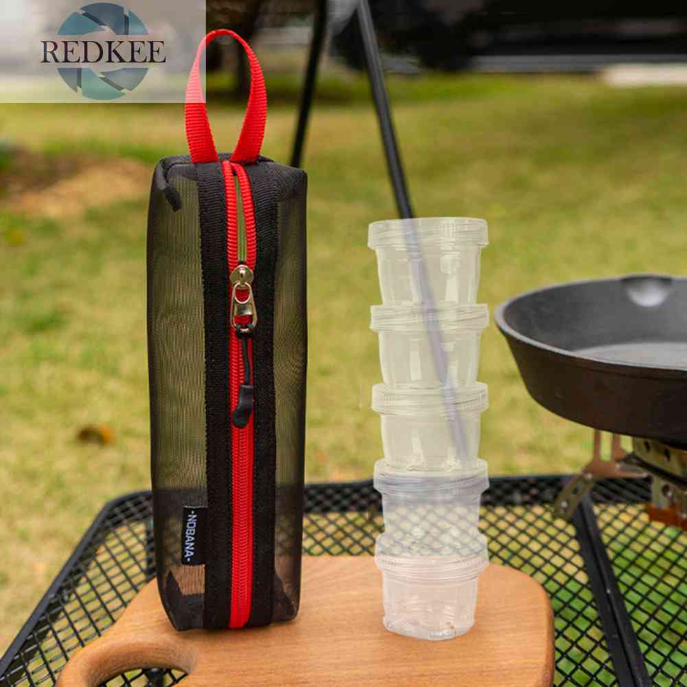 Set 5 Hộp Đựng Gia Vị 40ml Tiện Lợi Cho Các Hoạt Động Ngoài Trời